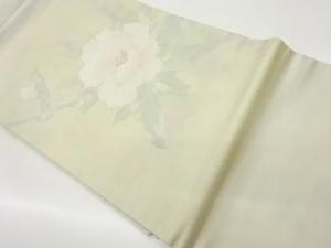 ふくれ織牡丹模様織出し名古屋帯